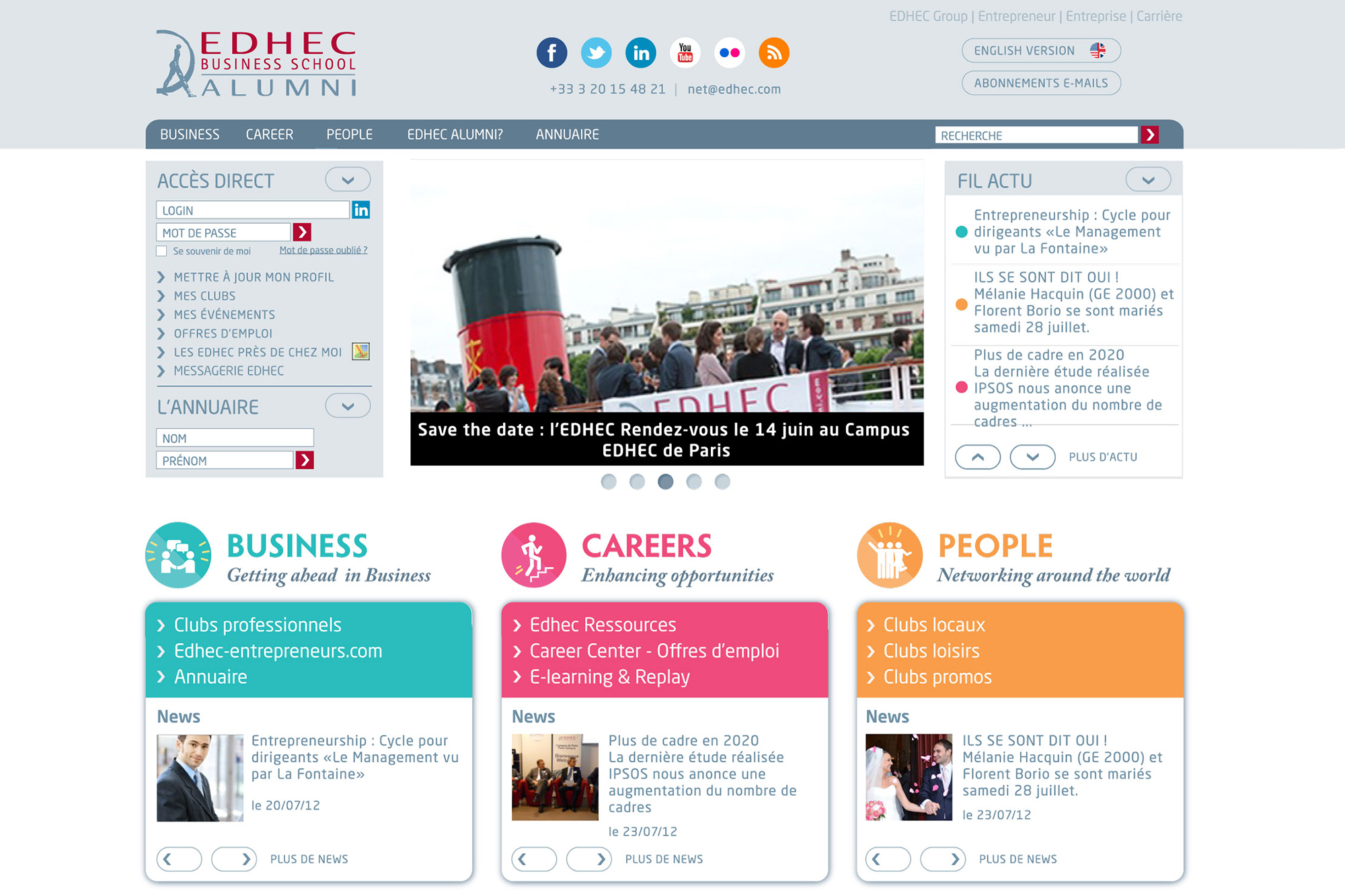 Edhec Alumni homepage